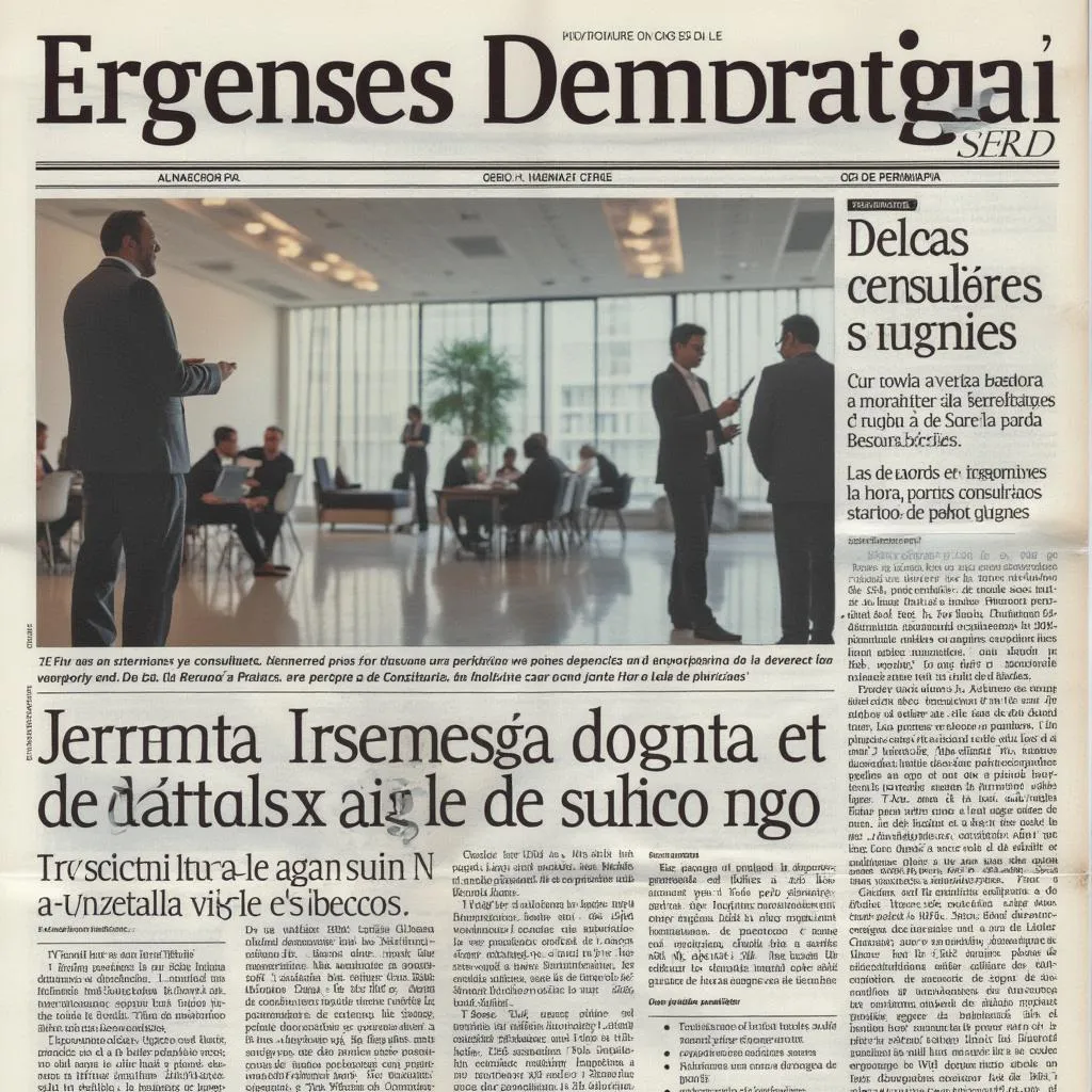 Columna en periódico económico