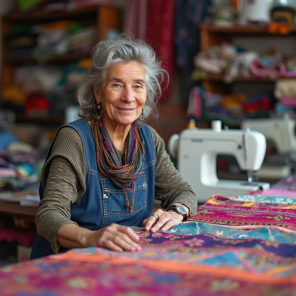 Ana Gómez, dueña de empresa textil